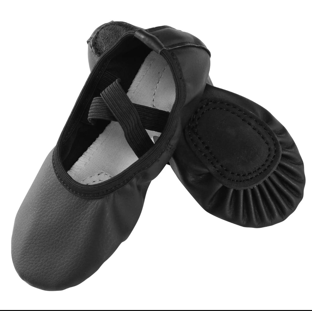 kids leather ballet shoes