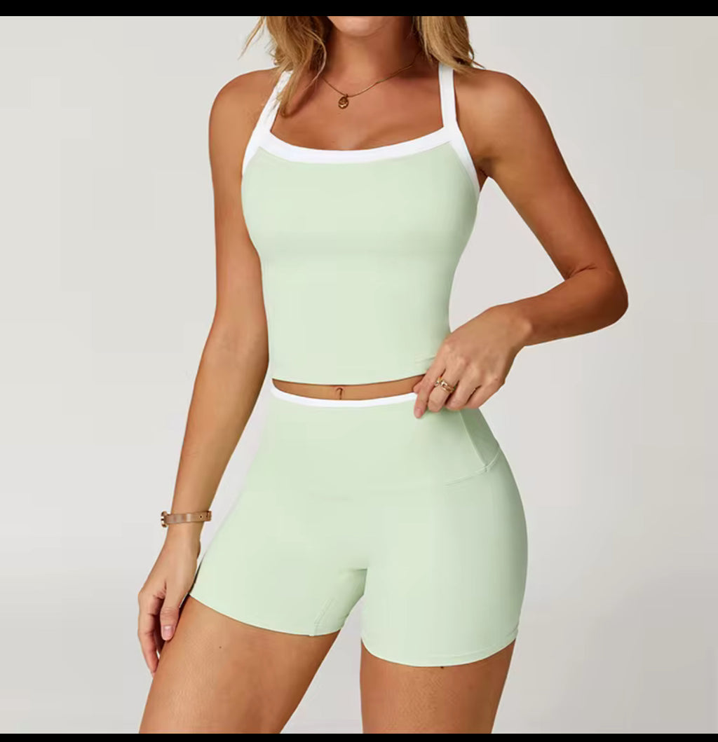 Sage tank tops