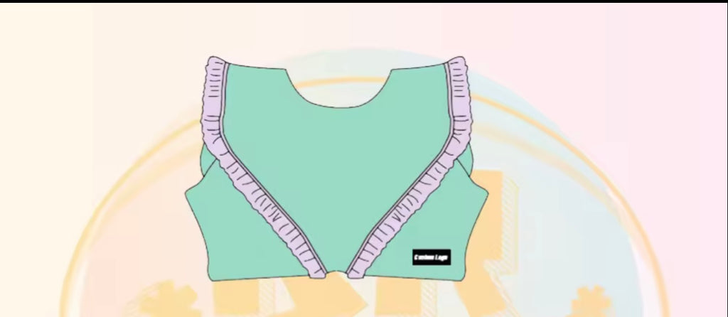 Ruffle kids Crop top