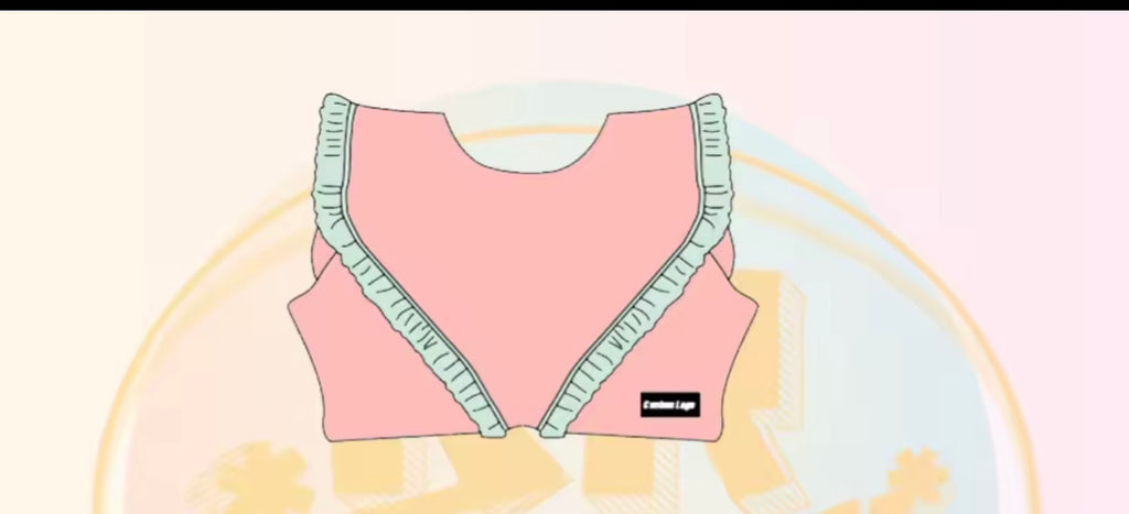 Ruffle kids Crop top