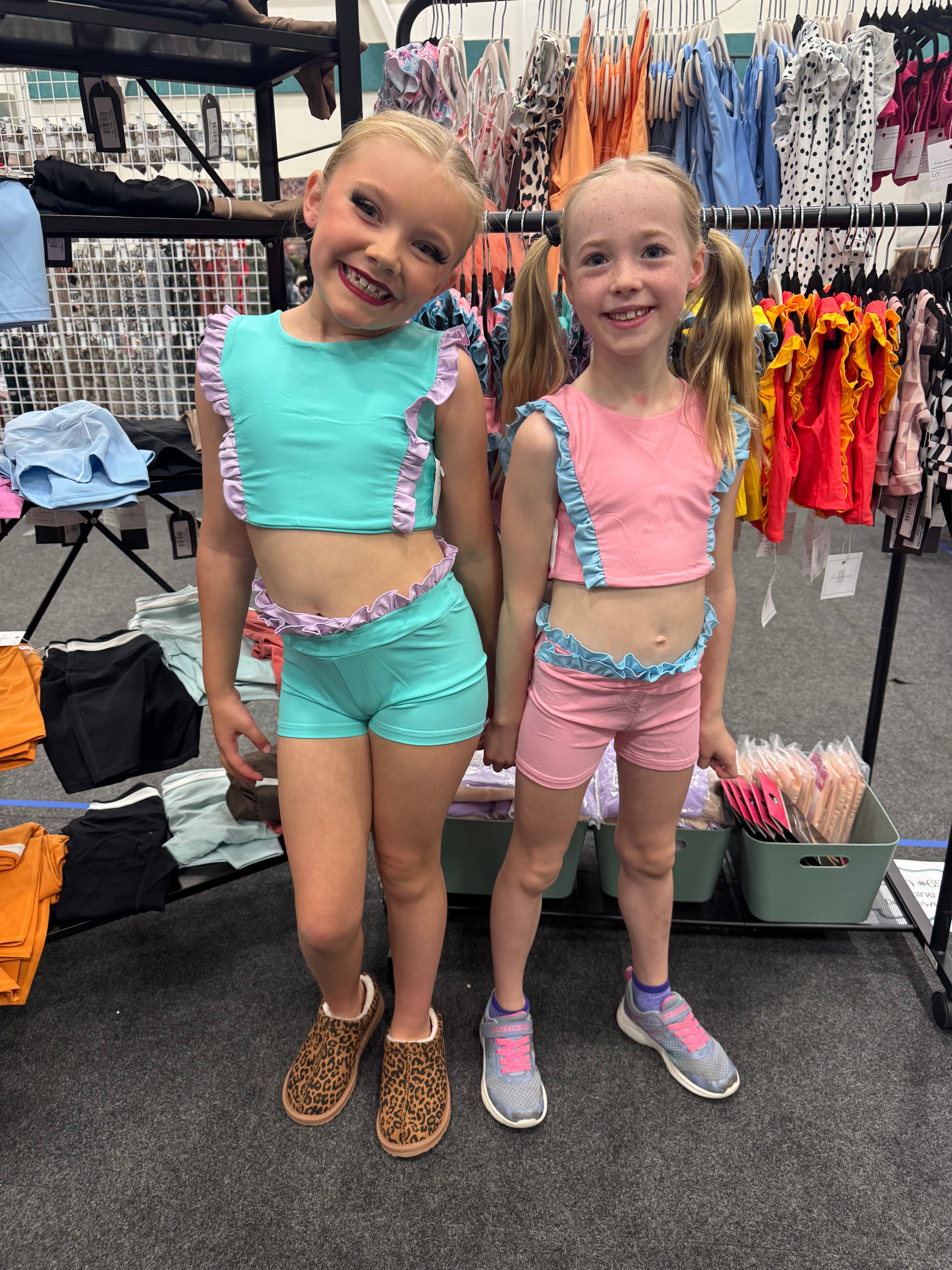 Ruffle kids Crop top